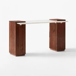 Reach White Marble-Top Desk 16 Reach White Marble-Top Desk -Nesto Store ReachMarbleNAshDesk3QBSSS23