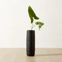 Reo Tall Black Vase 7 Reo Tall Black Vase -Nesto Store ReoLargeBlackVaseROS23