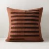 Rhava Woven Brown Throw Pillow With Feather-Down Insert 20" 2 Rhava Woven Brown Throw Pillow With Feather-Down Insert 20" -Nesto Store RhavaWovenPillow20X20inSHF22