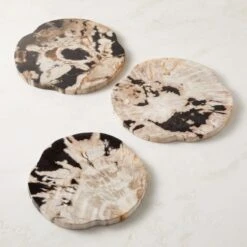 Ring Petrified Wood Serving Board -Nesto Store RingPtrfdWdServingBoardSHS23