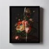'Ripped Flowers I' Framed Acrylic Painting By George Glass 16''x20'' -Nesto Store RippedFlowersI16X20SHF23