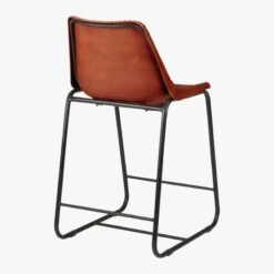 Roadhouse Saddle Leather Counter Stool 12 Roadhouse Saddle Leather Counter Stool -Nesto Store RoadhsLthr24inCntrStlAVF14