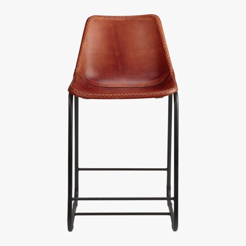 Roadhouse Saddle Leather Counter Stool 4 Roadhouse Saddle Leather Counter Stool - Image 2