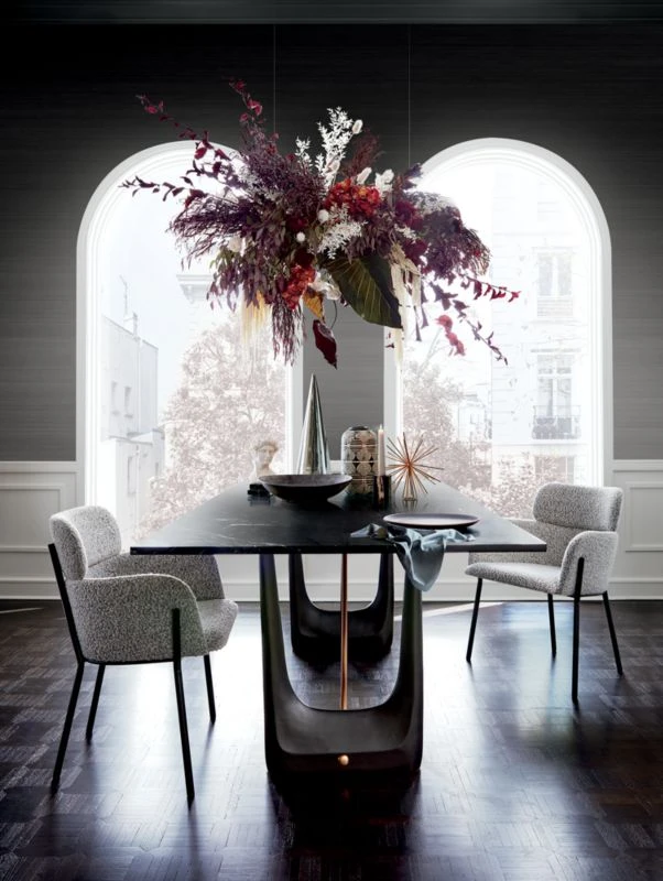 Azalea Black And White Boucle Dining Chair 5 Azalea Black And White Boucle Dining Chair - Image 3