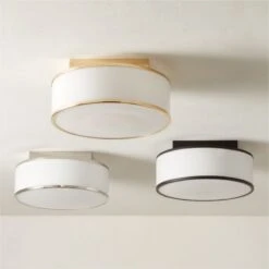 Ronda Indoor/Outdoor Polished Brass Flush Mount Light -Nesto Store RondaIndoorOutdoorFlshMntGpFHF22