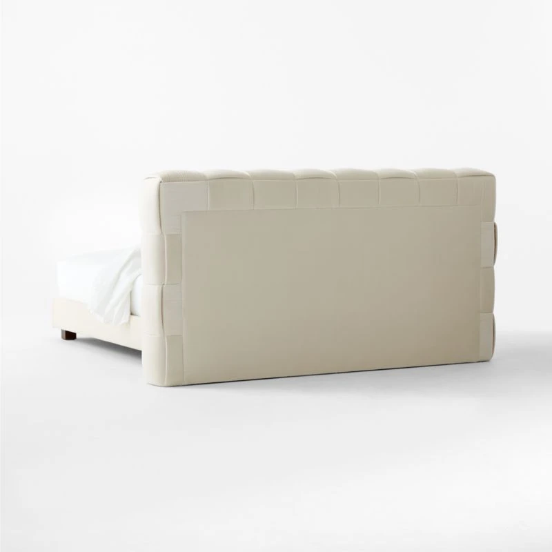 Rorke Ivory White Upholstered Queen Bed 7 Rorke Ivory White Upholstered Queen Bed - Image 5