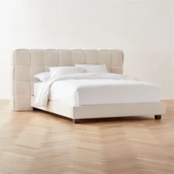 Rorke Ivory White Upholstered Queen Bed 9 Rorke Ivory White Upholstered Queen Bed -Nesto Store RorkeIvoryQBedAVSHS23