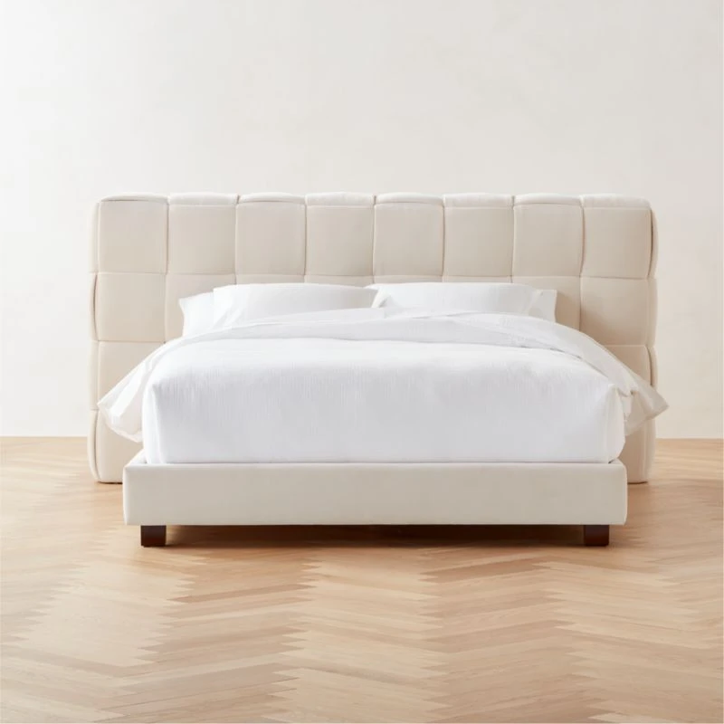 Rorke Ivory White Upholstered Queen Bed 3 Rorke Ivory White Upholstered Queen Bed