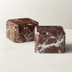 Rosa Levanto Emerald Cut Marble Box 10 Rosa Levanto Emerald Cut Marble Box -Nesto Store RosaLevantoEmeraldCutBoxAV3SHS22