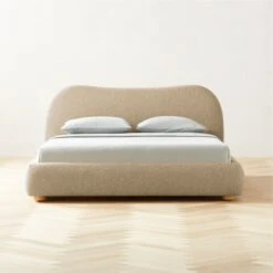 Diana Camel Brown Boucle Queen Bed