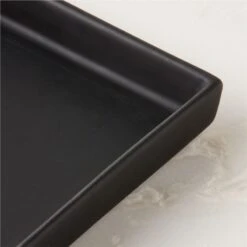 Rubber Coated Black Vanity Tray -Nesto Store RubberBlkCtdVanityTrayAVSHS23