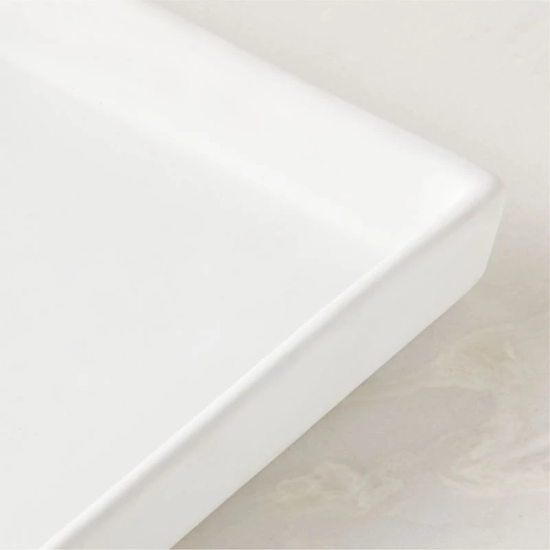 Rubber-Coated White Vanity Tray 6 Rubber-Coated White Vanity Tray - Image 4