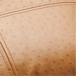 Rue Tan Leather Throw Pillow With Down-Alternative Insert 18"x12" -Nesto Store RueLthrTanPillow18X12inAV2SSF21