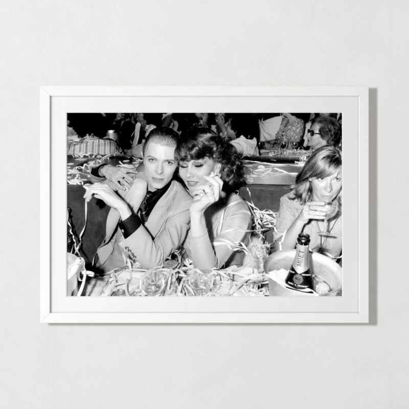 'David Bowie And Romy Haag' Photographic Print In Black Frame 21.5"x17.5" 4 'David Bowie And Romy Haag' Photographic Print In Black Frame 21.5"x17.5" - Image 2