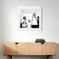 'Nirvana In LA, 1991' Photographic Print In Black Frame 17.5" 9 'Nirvana In LA, 1991' Photographic Print In Black Frame 17.5" -Nesto Store SENirvanaLAWht35x35S22 3D