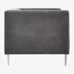 Savile Tufted Chair Luca Storm -Nesto Store SavileStormVelvetChairSDF19