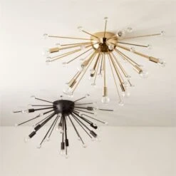 Scoppiare Polished Champagne Flush Mount Light 9 Scoppiare Polished Champagne Flush Mount Light -Nesto Store ScoppiareFlushMountsGrpFHF22