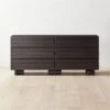 Seacliff Low 6-Drawer Oak Dresser