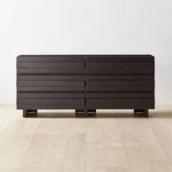 Seacliff Low 6-Drawer Oak Dresser