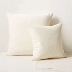 Seca Ivory Silk Throw Pillow With Down-Alternative Insert 20'' 9 Seca Ivory Silk Throw Pillow With Down-Alternative Insert 20'' -Nesto Store SecaPillowGroupFHS23