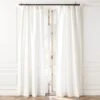 Seda Bright White Dupioni Silk Window Curtain Panel 48''x84'' 1 Seda Bright White Dupioni Silk Window Curtain Panel 48''x84'' -Nesto Store SedaBrtWhtSilkDp96PnlSHS23 1