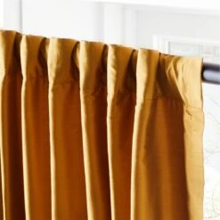 Seda Chai Tea Dupioni Silk Window Curtain Panel 48"x120" -Nesto Store SedaSilkDpnChTeaPnl96inAV3SHF21