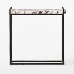 Sefro Marble And Metal Side Table -Nesto Store SefroBrnMrblNMtlSdTableSOSSF22