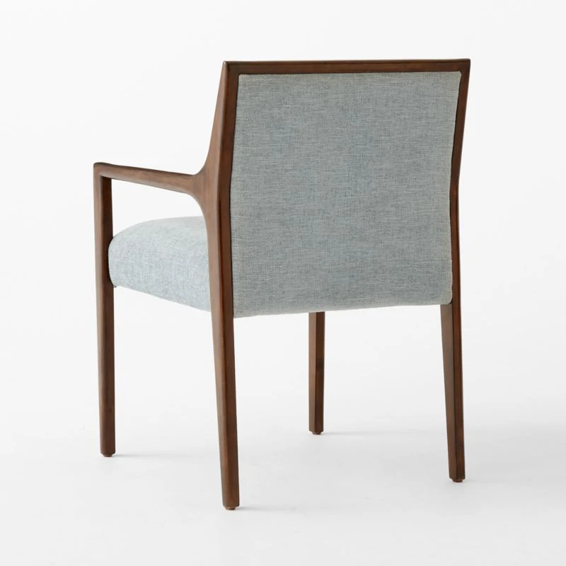 Segur Light Blue Upholstered Dining Armchair 7 Segur Light Blue Upholstered Dining Armchair - Image 5