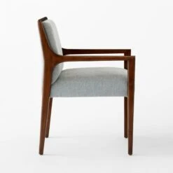 Segur Light Blue Upholstered Dining Armchair 11 Segur Light Blue Upholstered Dining Armchair -Nesto Store SegurBclArmchairWalnutSDSSS23