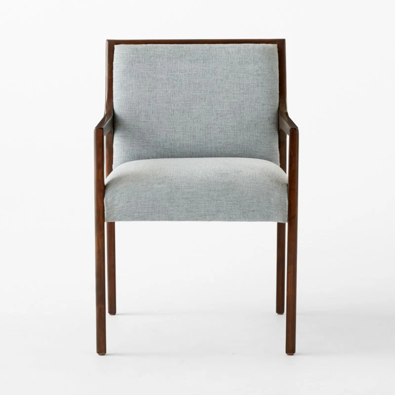 Segur Light Blue Upholstered Dining Armchair 4 Segur Light Blue Upholstered Dining Armchair - Image 2