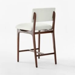 Selby White Upholstered Counter Stool -Nesto Store SelbySnowCounterStool3QBSSF22