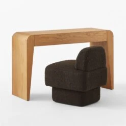 Selena Wood Vanity Table 12 Selena Wood Vanity Table -Nesto Store SelenaOakVanityAV2SSS23