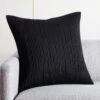 Sequence Black Throw Pillow With Down-Alternative Insert 20" -Nesto Store SequenceBkPlwCv20x20inSHF21