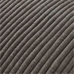 Sequence Dark Grey Throw Pillow With Feather-Down Insert 20" -Nesto Store SequenceDkGyPlwCv20x20inAV2SSF21