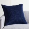 Sequence Navy Throw Pillow With Down-Alternative Insert 20" -Nesto Store SequenceNvyPillow20x20inSHF21