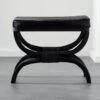 Serpette Black Cowhide Stool -Nesto Store SerpetteBlkCowhideStoolSHS19 1x1