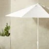 Shadow Round White Umbrella Shade With Pole -Nesto Store ShadowRndUmb9WhtShadeNPoleSHS19 1x1