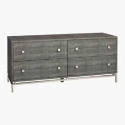 Shagreen Embossed Low Dresser 10 Shagreen Embossed Low Dresser -Nesto Store ShagreenEmbossedLowDresser3QF16