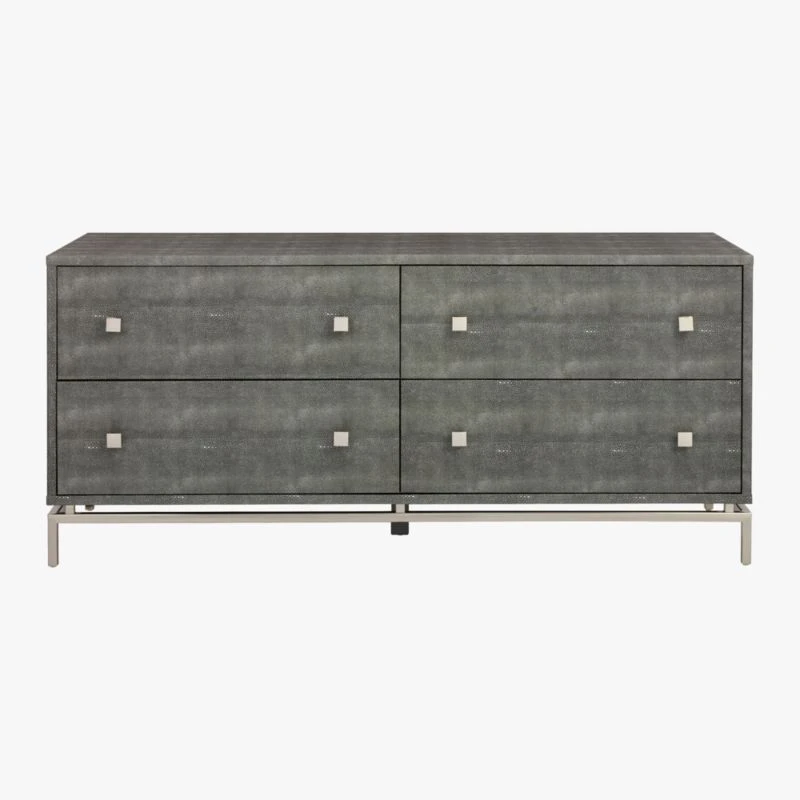 Shagreen Embossed Low Dresser 4 Shagreen Embossed Low Dresser - Image 2