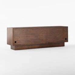 Shutter High-Gloss Walnut Wood Media Console 16 Shutter High-Gloss Walnut Wood Media Console -Nesto Store ShutterMediaCredenza3QBSSS23