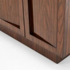 Shutter High-Gloss Walnut Wood Media Console 17 Shutter High-Gloss Walnut Wood Media Console -Nesto Store ShutterMediaCredenzaAVSSS23