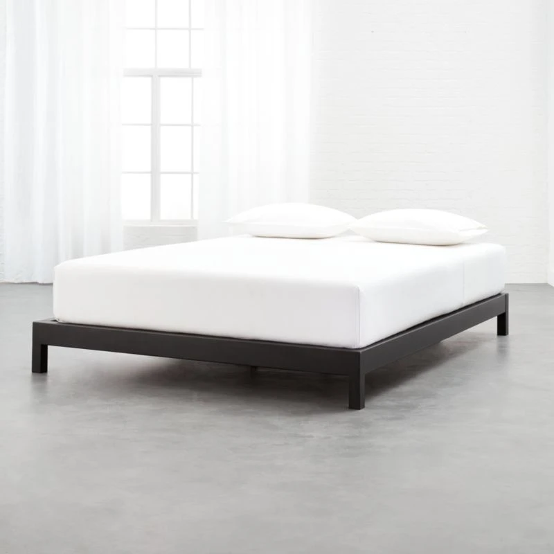 Simple Black Metal King Platform Bed 4 Simple Black Metal King Platform Bed - Image 2