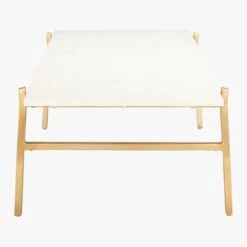 Slab Small Marble Coffee Table With Brass Base -Nesto Store SlabBrassCoffeeTbleSDF17