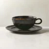 Socorro Black Cappuccino Mug And Saucer Set -Nesto Store SocorroCappuccinoMugNScrSHF23