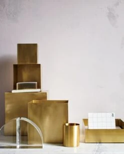 Solid Brass Studio Letter Tray -Nesto Store SolidBrassStudioDeskAccessoriesJL18 1