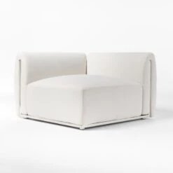 Sonya Outdoor Corner Chair With Neutral Sunbrella® Cushions -Nesto Store SonyaCornerChair3QSSS23