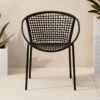 Sophia Black Outdoor Dining Armchair -Nesto Store SophiaDiningChairBlackSHS16 1x1