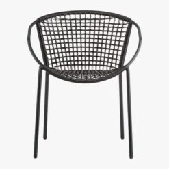 Sophia Black Outdoor Dining Armchair -Nesto Store SophiaDiningChairBlkS15