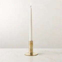Spencer Brass Taper Candle Holder Small -Nesto Store SpencerBrsTaperHolderSmROF23