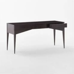 Spillo 2-Drawer Black Burl Wood Desk -Nesto Store SpilloBurlWoodDesk3QAVSSF22